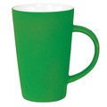 Кружка Tioman с прорезиненным покрытием, зеленый, 320 мл, фарфор